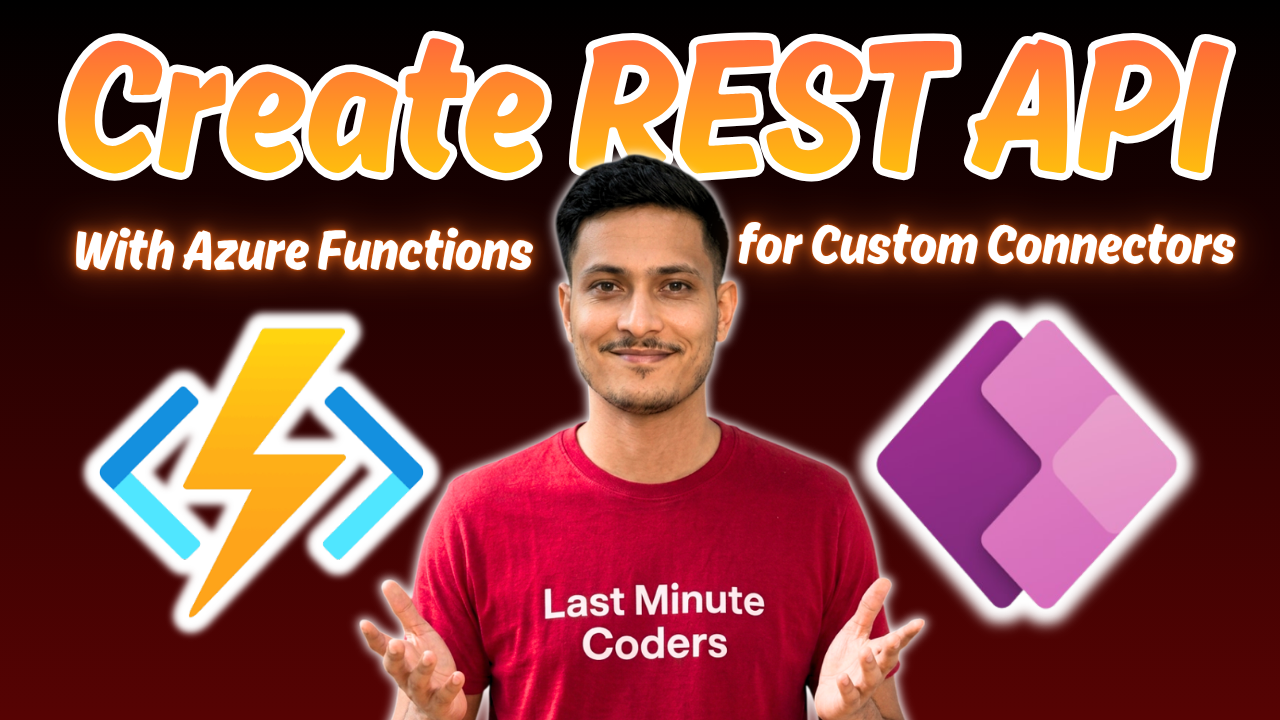 This Images shows Vinay's Blog on How to Create REST API using Azure Function HTTP Trigger and use the generated API as a custom Connector in Power Platform